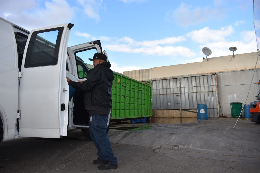 Professional medical waste disposal team at work in Riverside County, CA near me