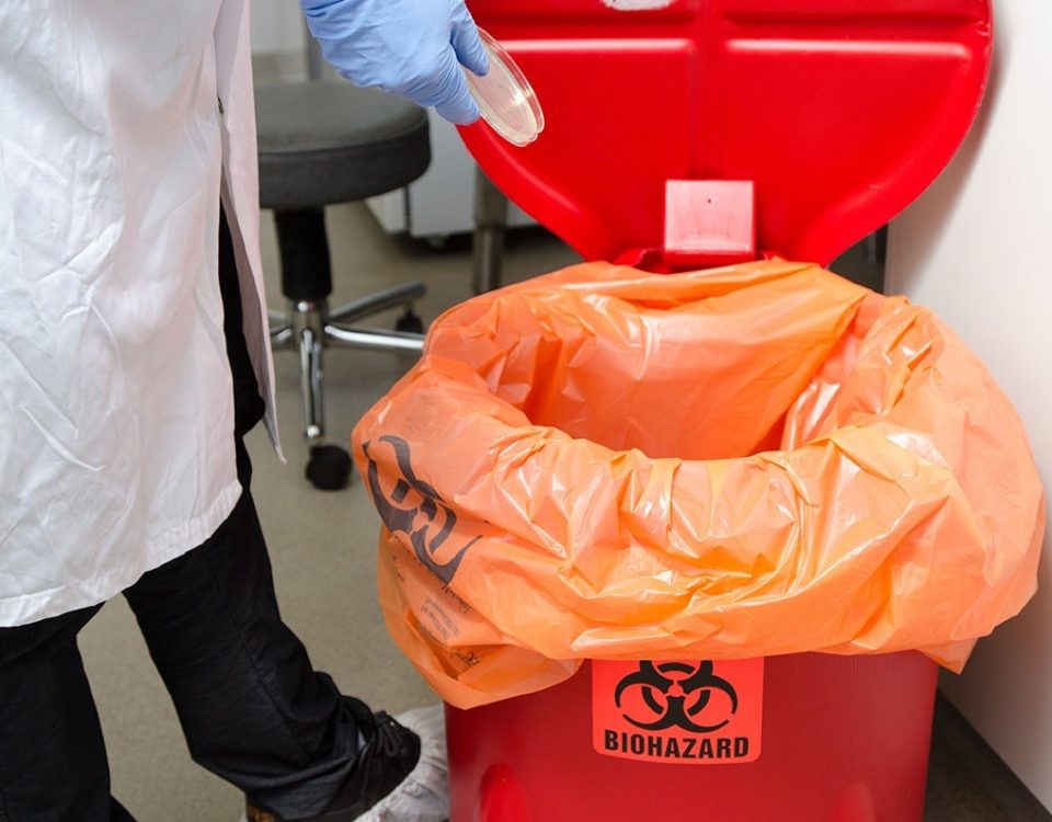 medical waste disposal container