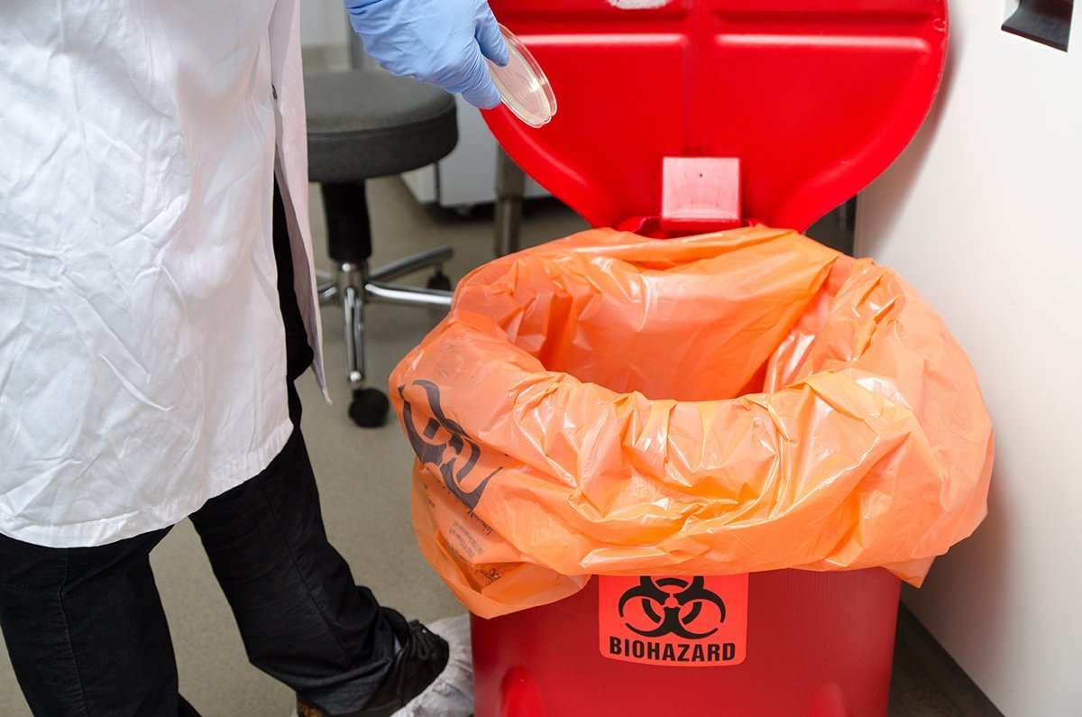 medical waste disposal container